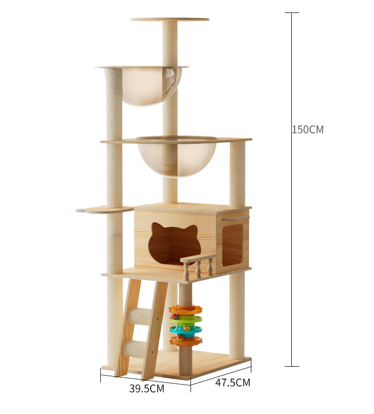 Katzenbaum mit Klettergerüst