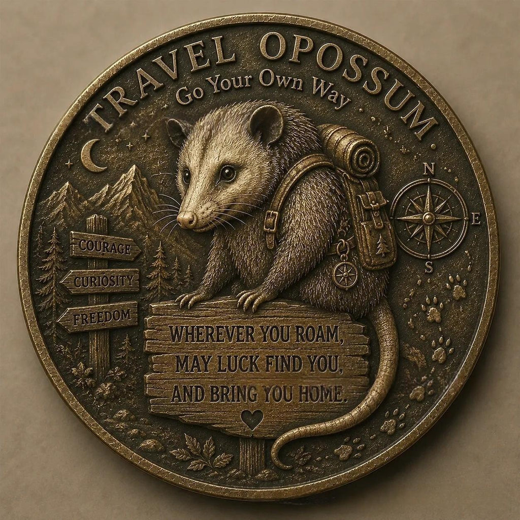 Glücksmünze Reise-Opossum – Bild 3 | LuxeStyle