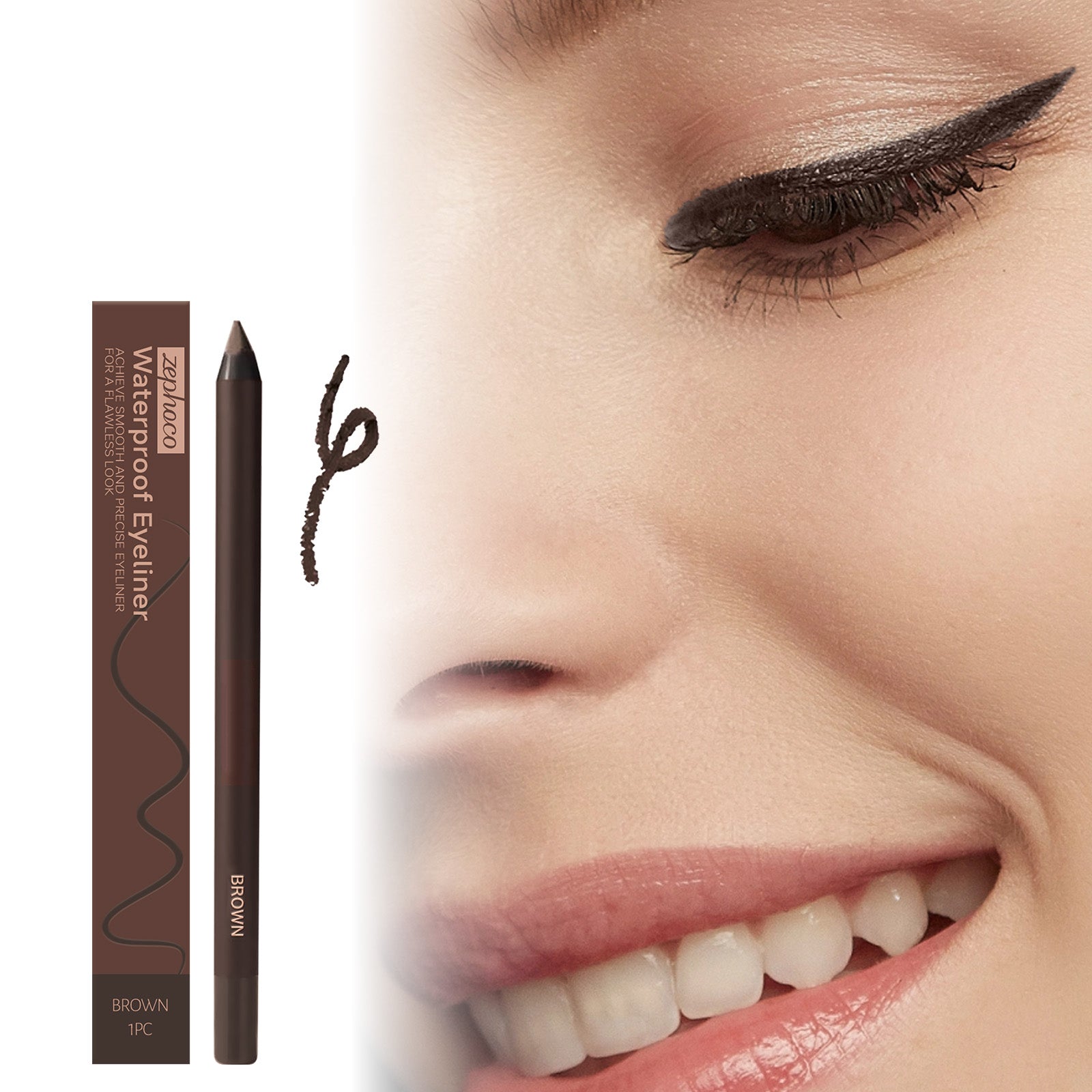 Wasserfester Eyeliner Braun