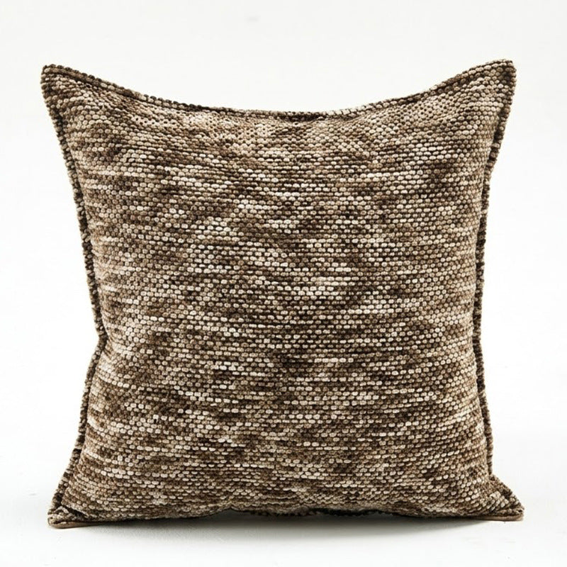 Chenille Zierkissen, einfarbig