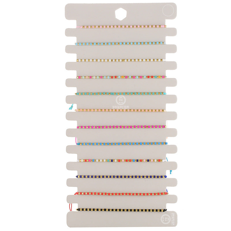 Handgewobenes Reisperlen-Armband (12er-Set)