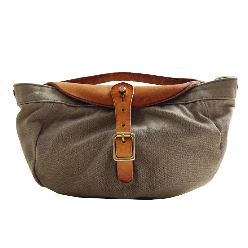 Vintage Herren-Schultertasche aus Canvas | LuxeStyle