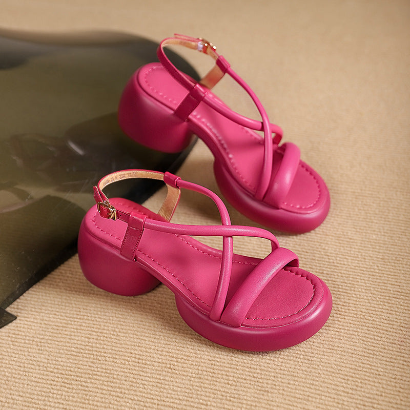 Sandalen mit Riemchen und Chunky-Absatz – Bild 3 | LuxeStyle