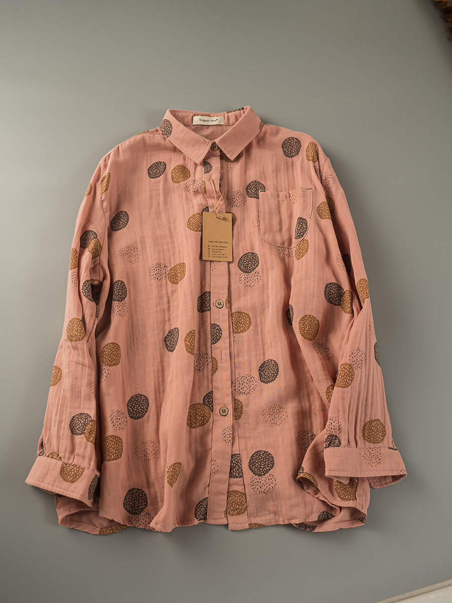 Japanisches Double-Layer Baumwollgaze Langarmshirt – Bild 7 | LuxeStyle