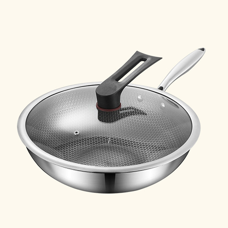 Wok aus 316 Edelstahl mit Wabenstruktur – Bild 15 | LuxeStyle