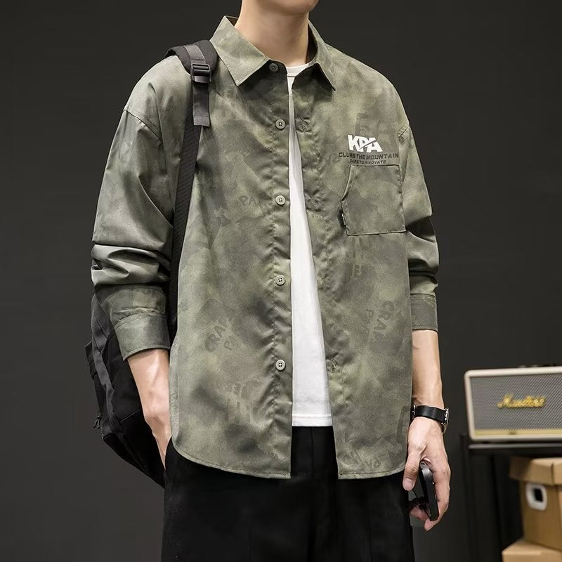 Retro Camouflage Hemd für Herren – Bild 6 | LuxeStyle