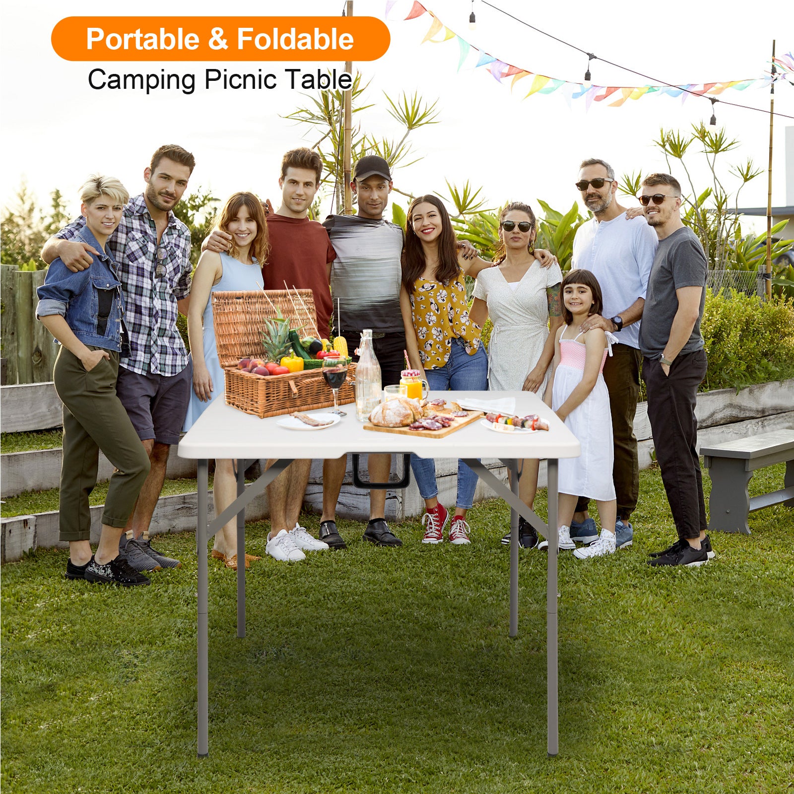 Faltbarer Plastik-Tisch