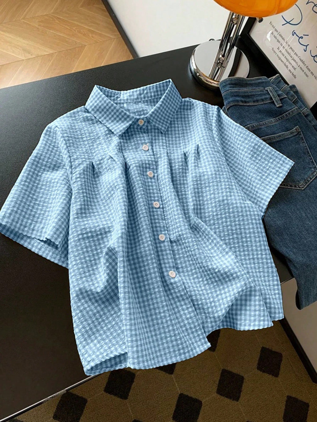 Karierte Bluse