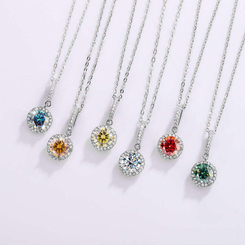 Edles Silber-Pendant mit Moissanit