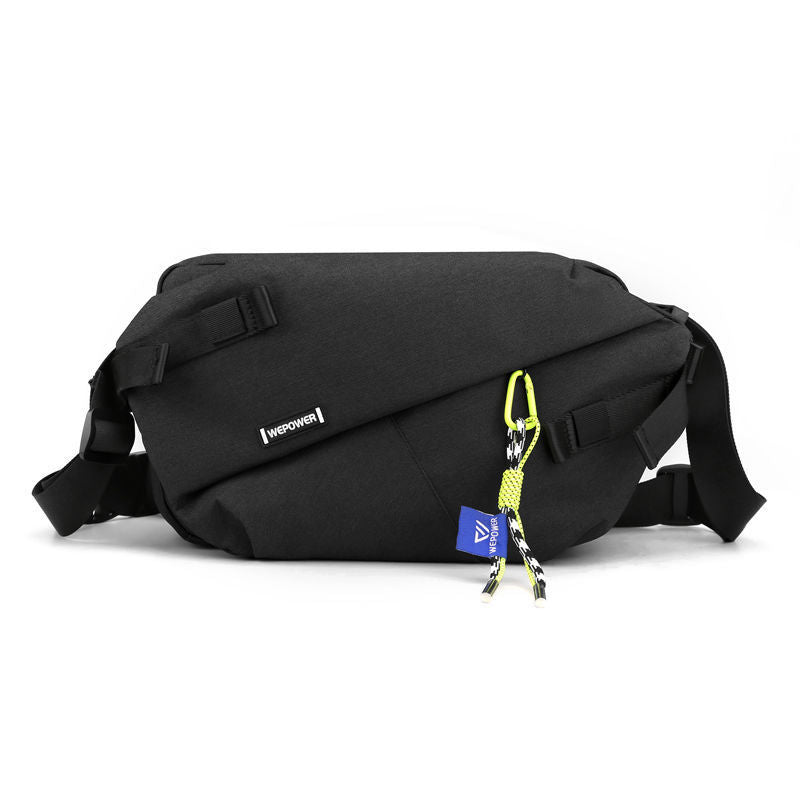 Crossbody Messenger Bag aus Nylon, blau – Bild 6 | LuxeStyle
