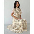Elegantes A-Linien-Kleid mit Rüschenärmeln