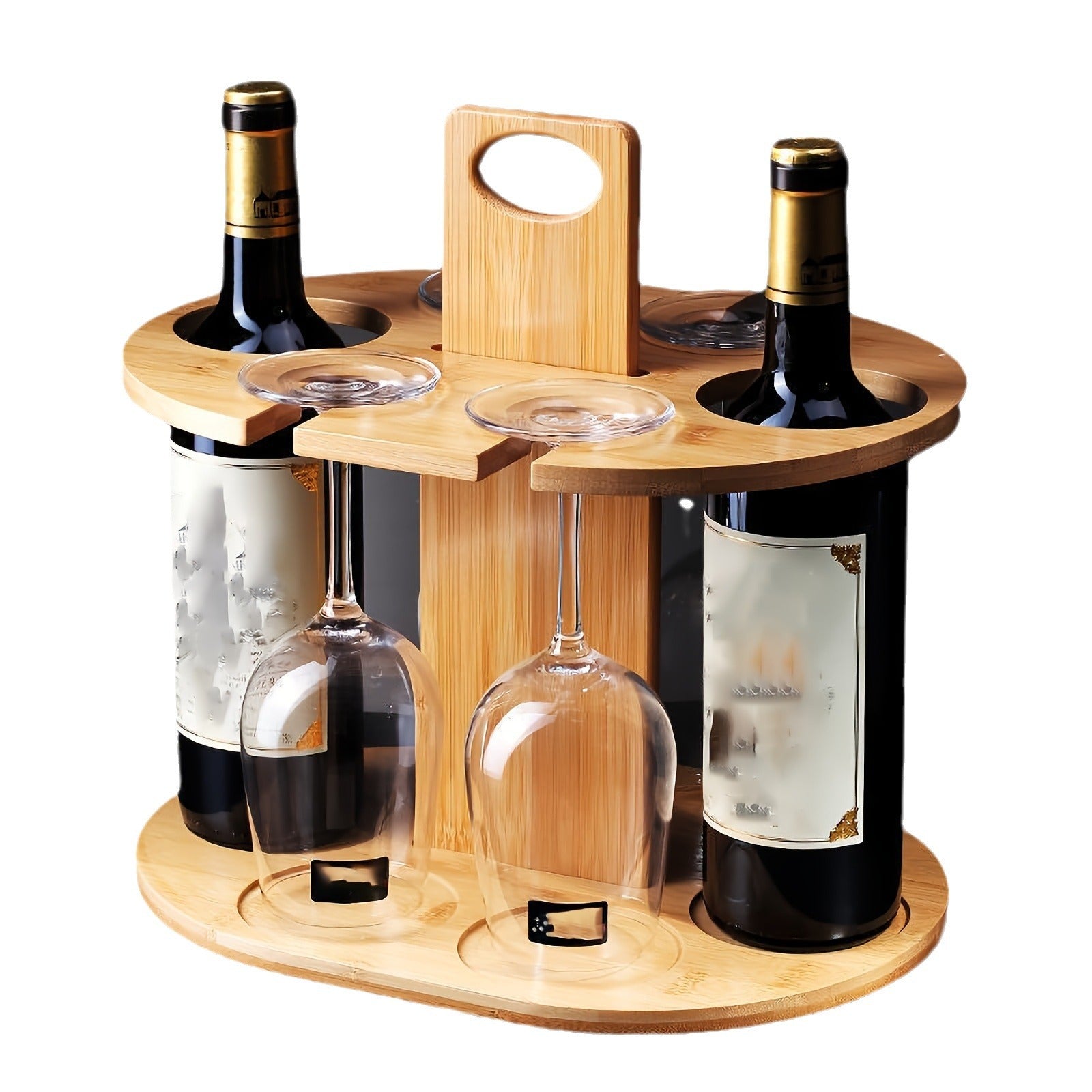 Weinregal aus Bambus