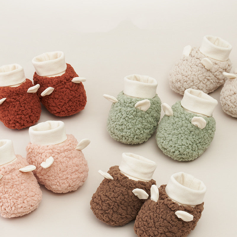 Warme Fleece-Füsslinge für Babys