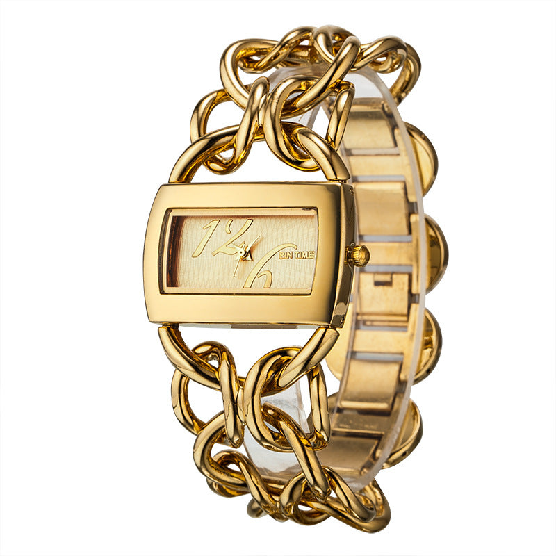 Damen Quarzuhr mit Metallarmband – Bild 5 | LuxeStyle