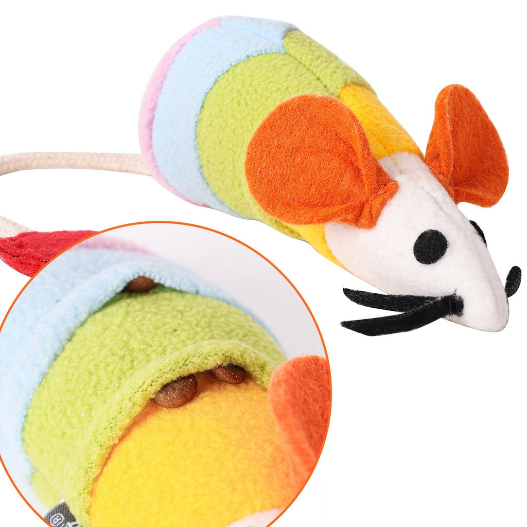 Regenbogen Maus – Beissfestes Plüsch Katzenspielzeug