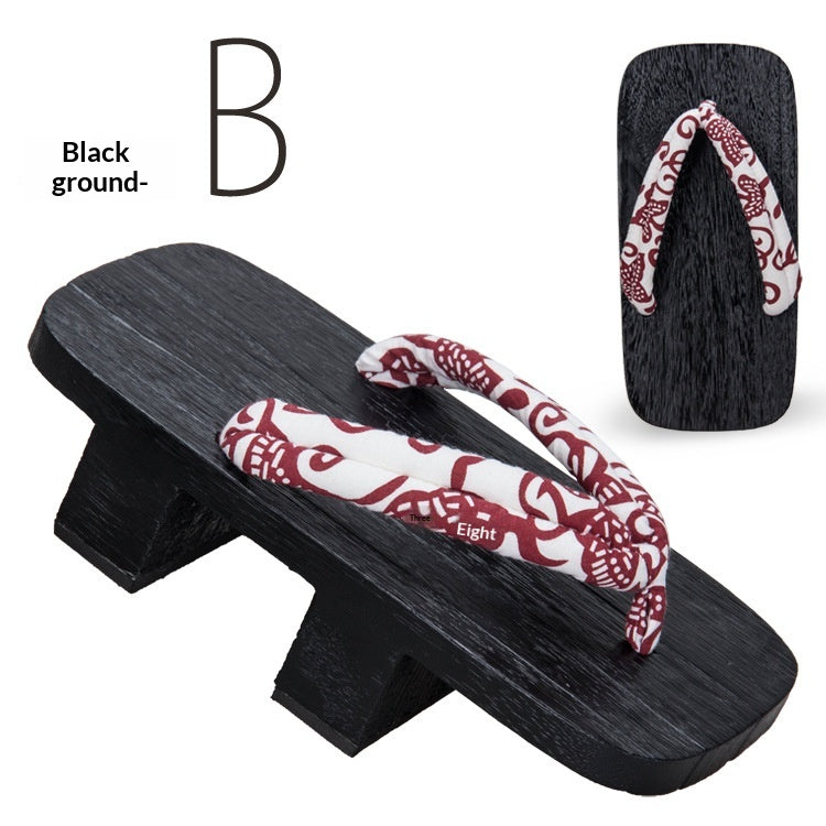 Herren-Flip-Flops mit 5.5cm Holzabsatz