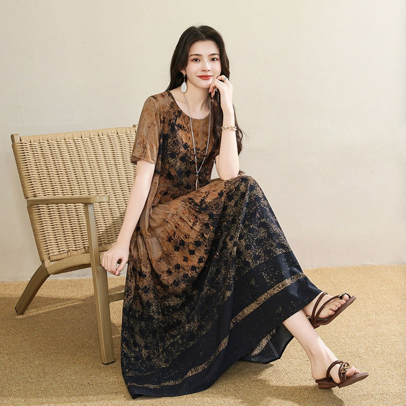 Resort-Kleid aus Polyesterfaser
