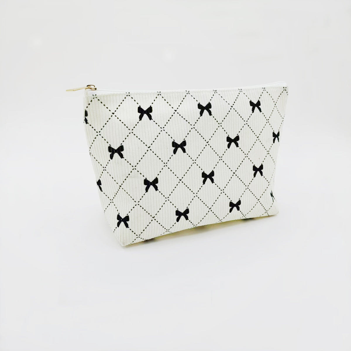 Kosmetiktasche mit Rautenmuster – Bild 4 | LuxeStyle