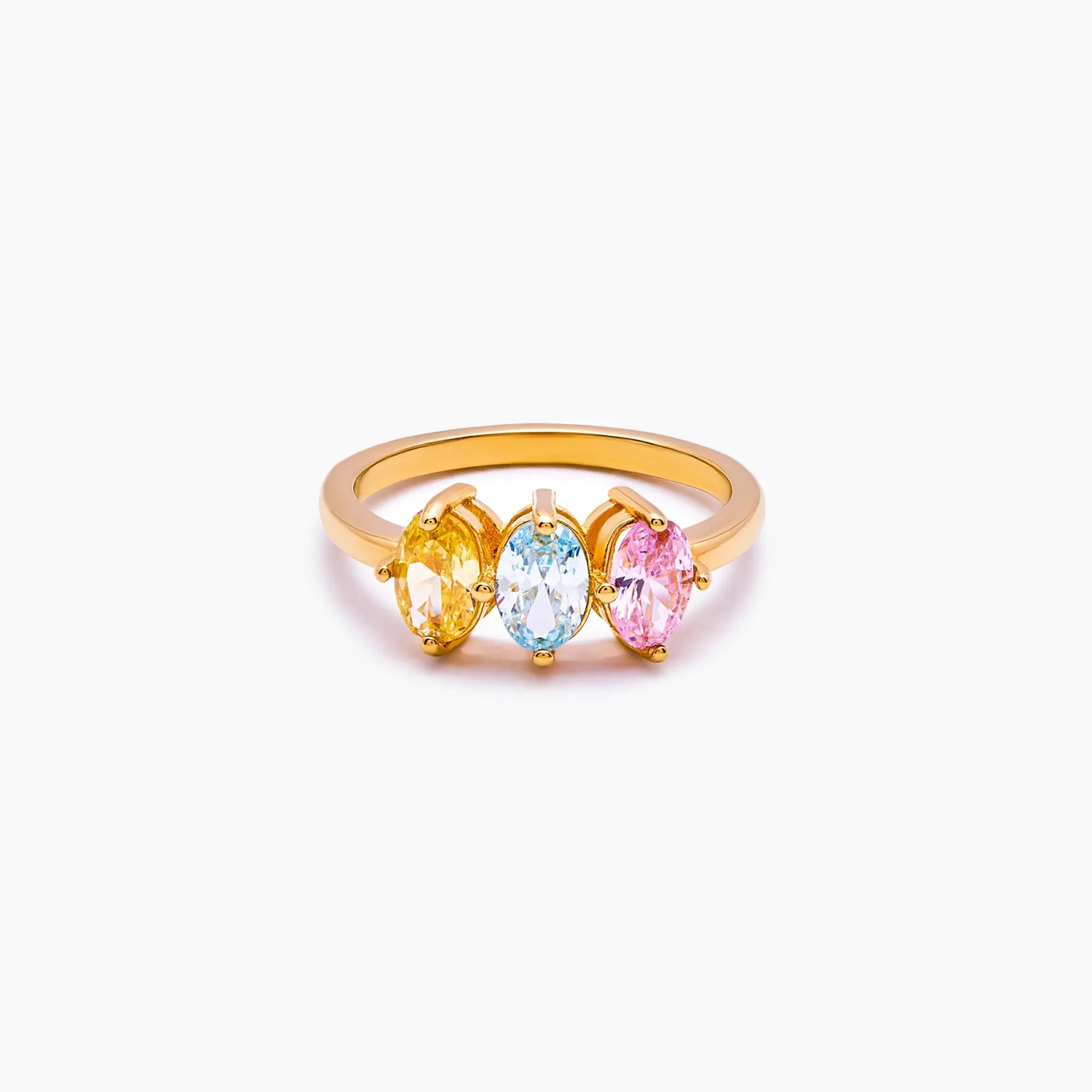 Geburtsstein-Ring mit Zirkonia