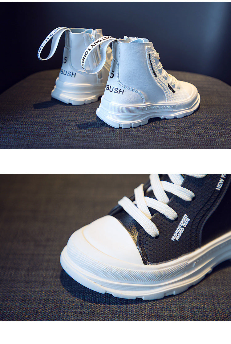 Jungen High-Top Worker-Stiefel aus Mikrofaserleder – Bild 4 | LuxeStyle
