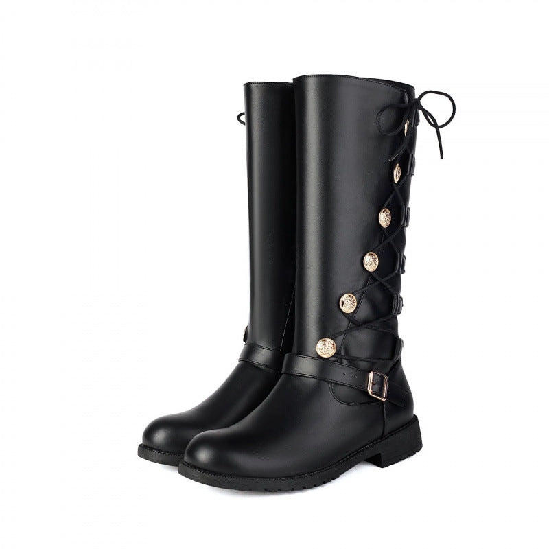 Herren High-Top Leder-Boots