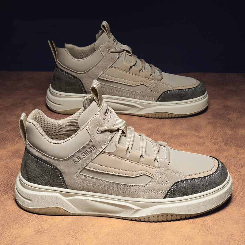 Gefütterte High-Top Sportschuhe aus Leder – Bild 5 | LuxeStyle