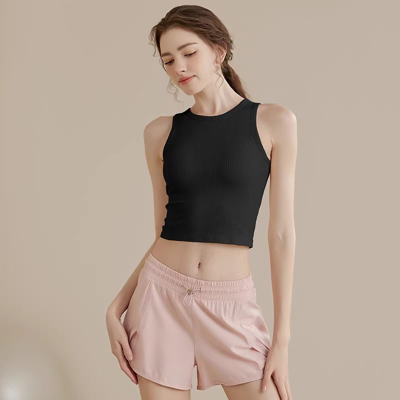 Damen Sport-Tanktop mit integrierten BH-Pads