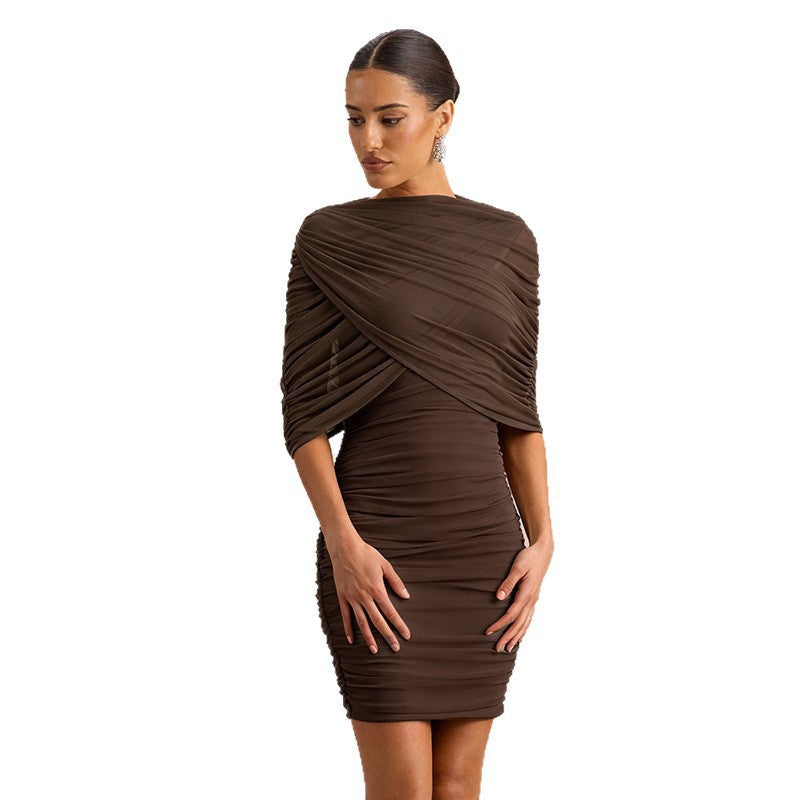 Elegantes Etuikleid mit Mesh-Einsatz | LuxeStyle