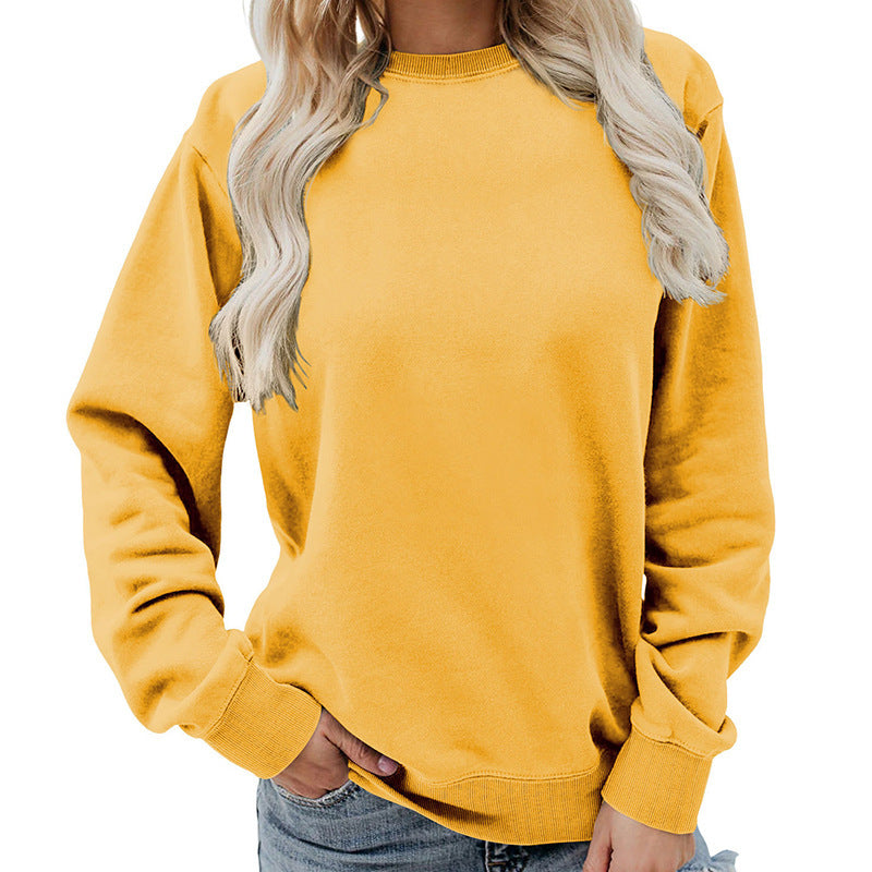Lässiges Rundhals-Sweatshirt für Damen