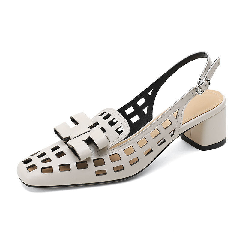 Sandalen mit Chunky-Absatz und Riemchenschnalle – Bild 4 | LuxeStyle