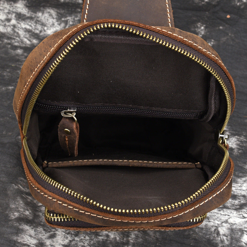 Vintage Herren-Umhängetasche aus Leder – Bild 4 | LuxeStyle
