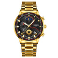 Herren-Quarzuhr mit Chronograph und Mondphase | LuxeStyle