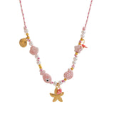 Farbe: Rosa Fisch Halskette
