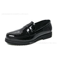 Herren Business-Casual Lederschuhe glänzend