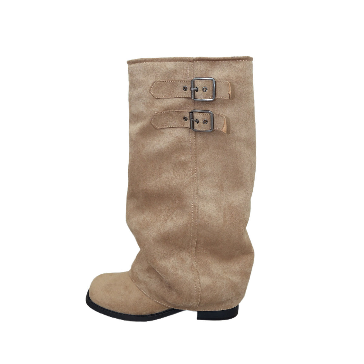 Retro-Stiefel mit Schnallen-Detail – Bild 3 | LuxeStyle