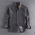 Corduroy Langarmhemd für Herren – Bild 10 | LuxeStyle