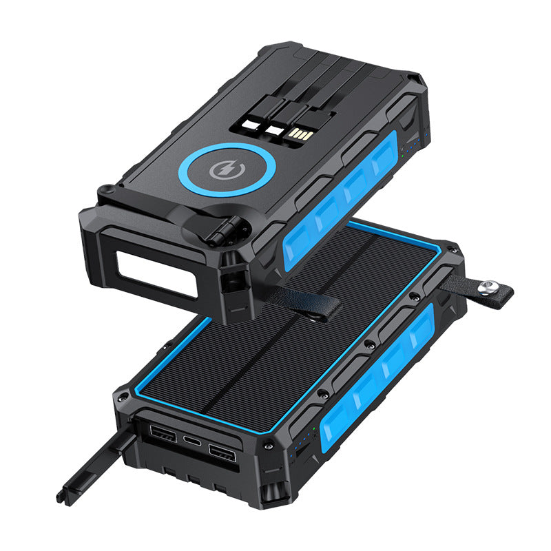 Solar Powerbank mit Kurbel