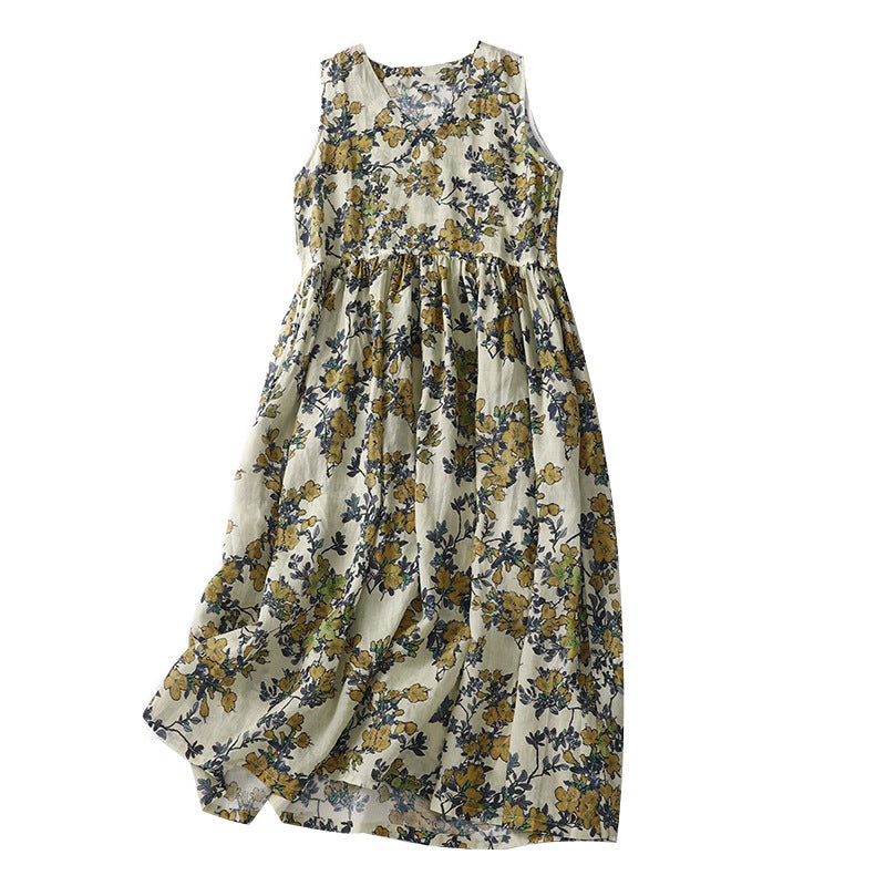 Luftiges Chiffon-Kleid mit Plisseerock