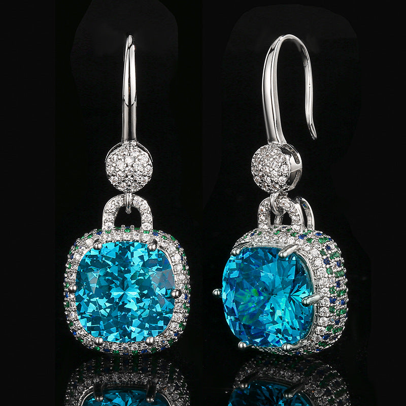 Paru Saphir Vintage Ohrringe