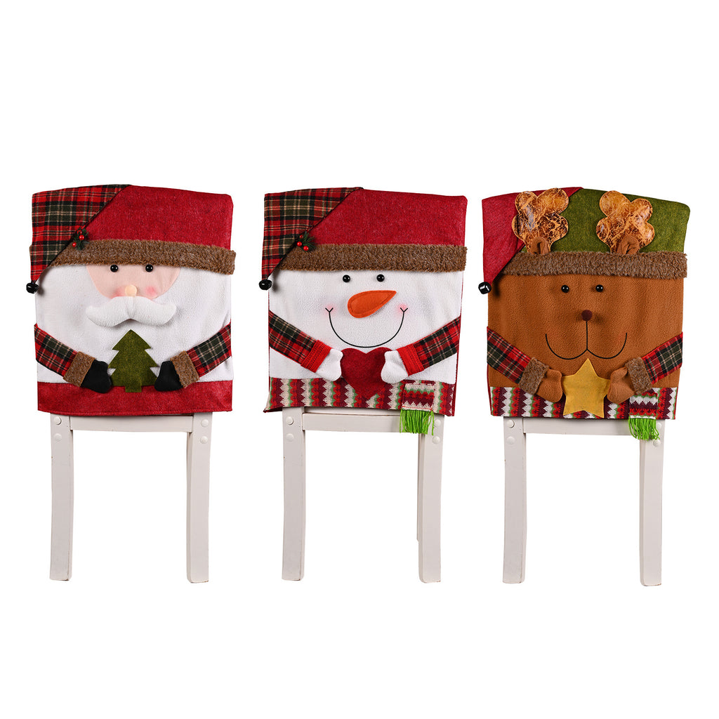 Weihnachtlicher Stuhlbezug aus Fleece mit Schneemann-Design – Bild 8 | LuxeStyle