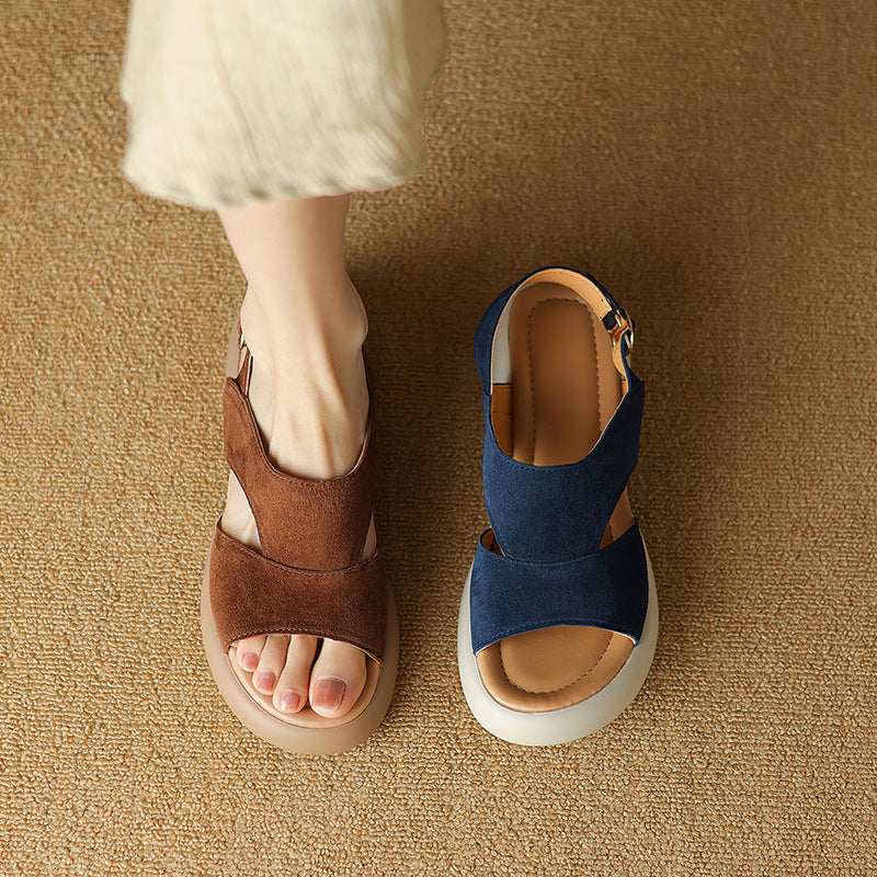 Französische Retro-Sandalen mit Riemchen – Bild 2 | LuxeStyle