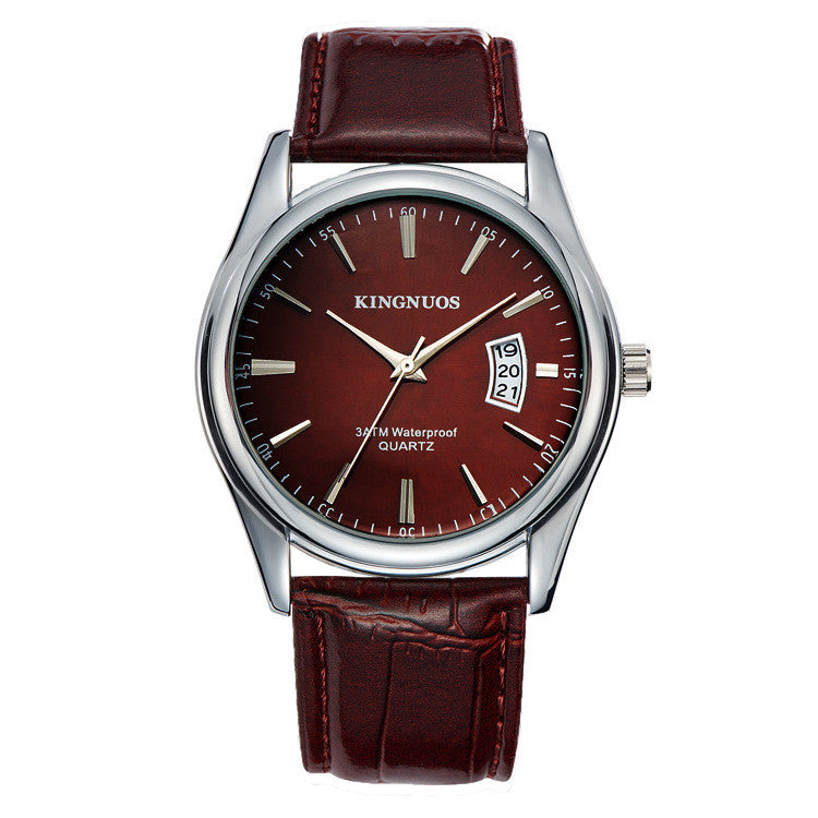 Herrenuhr mit Kalender und Edelstahlarmband – Bild 8 | LuxeStyle