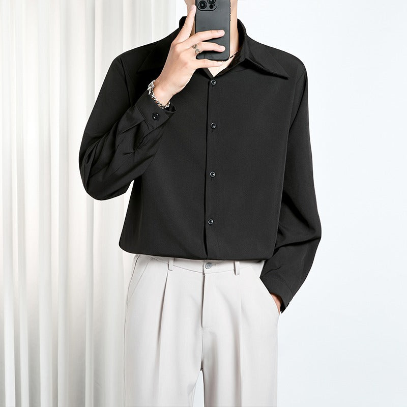 KOREAN STYLE DRAPIERENDES HERRENHEMD – Bild 7 | LuxeStyle