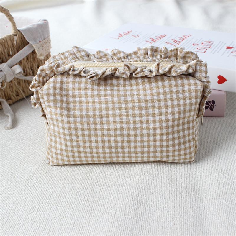 Plissiertes Karo-Etui mit grosser Kapazität – Bild 6 | LuxeStyle