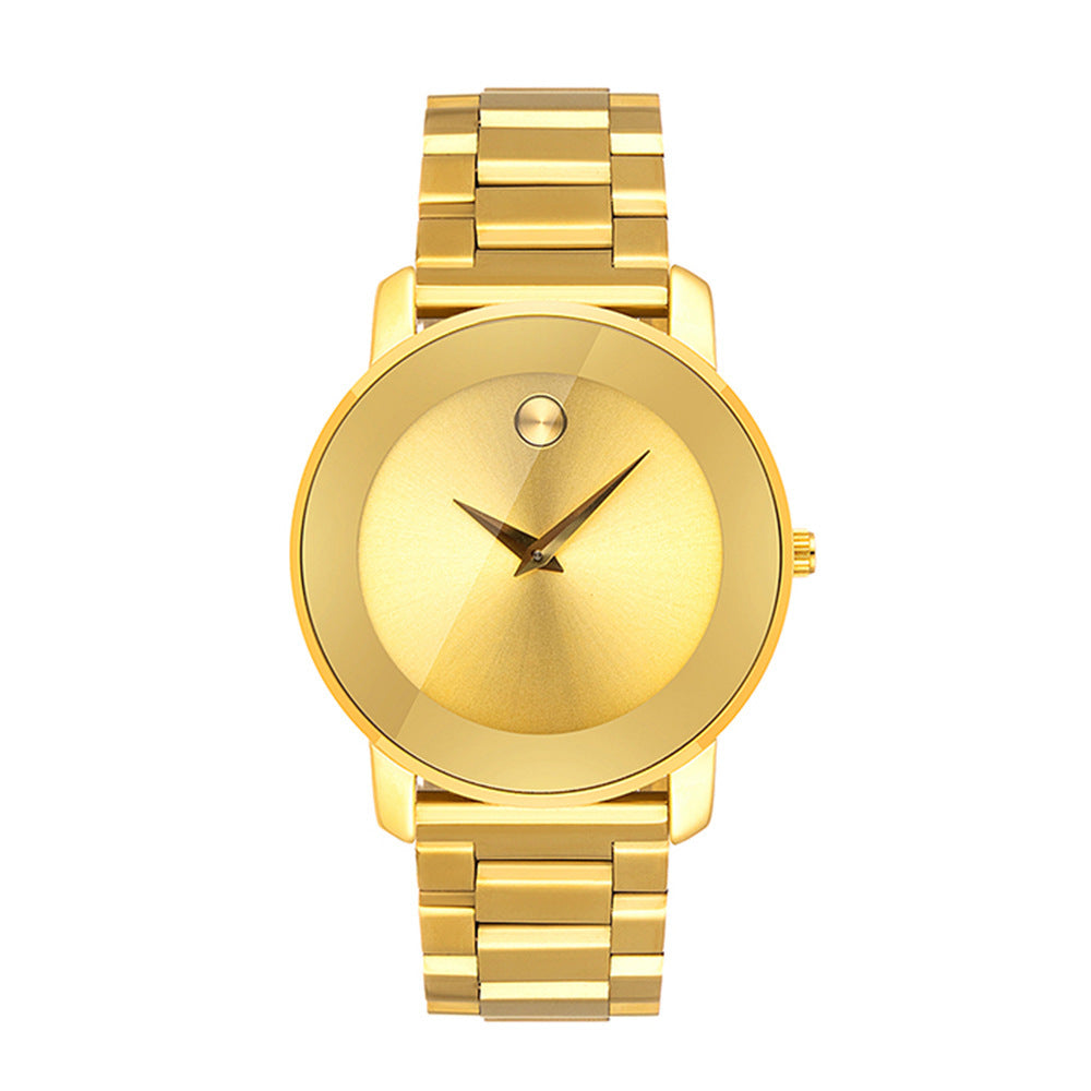 Quarz-Herrenuhr aus Edelstahl, ultraflach