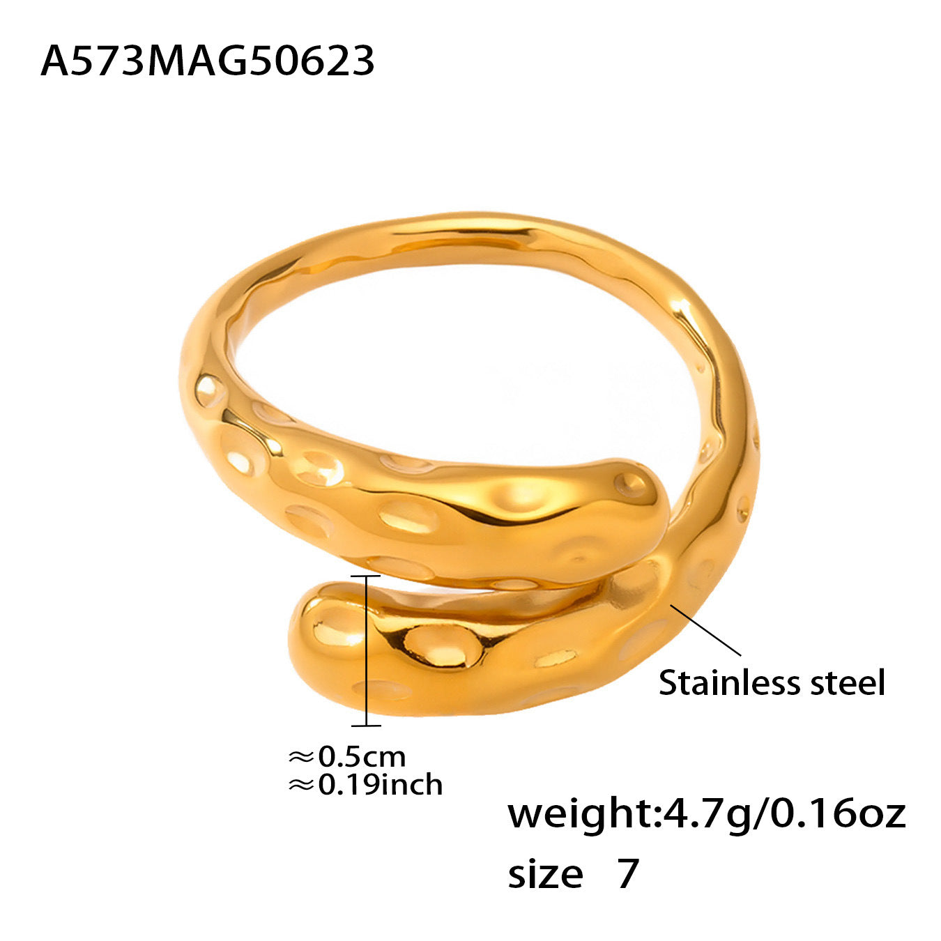 Exzentrisch Geometrischer Damenring