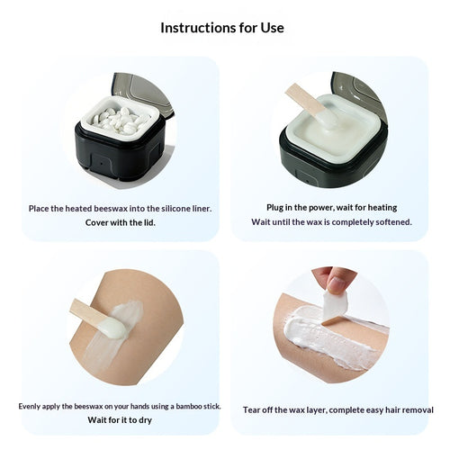 3-in-1 Mini Wachswärmer für Haarentfernung
