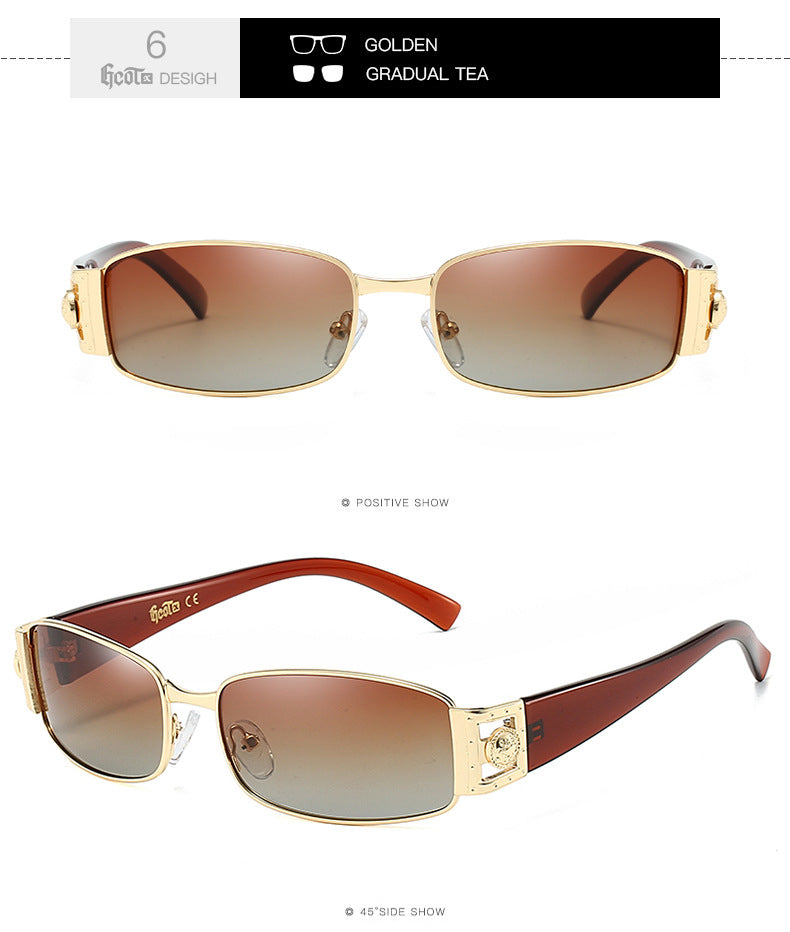 Vintage Sonnenbrille mit quadratischem Rahmen