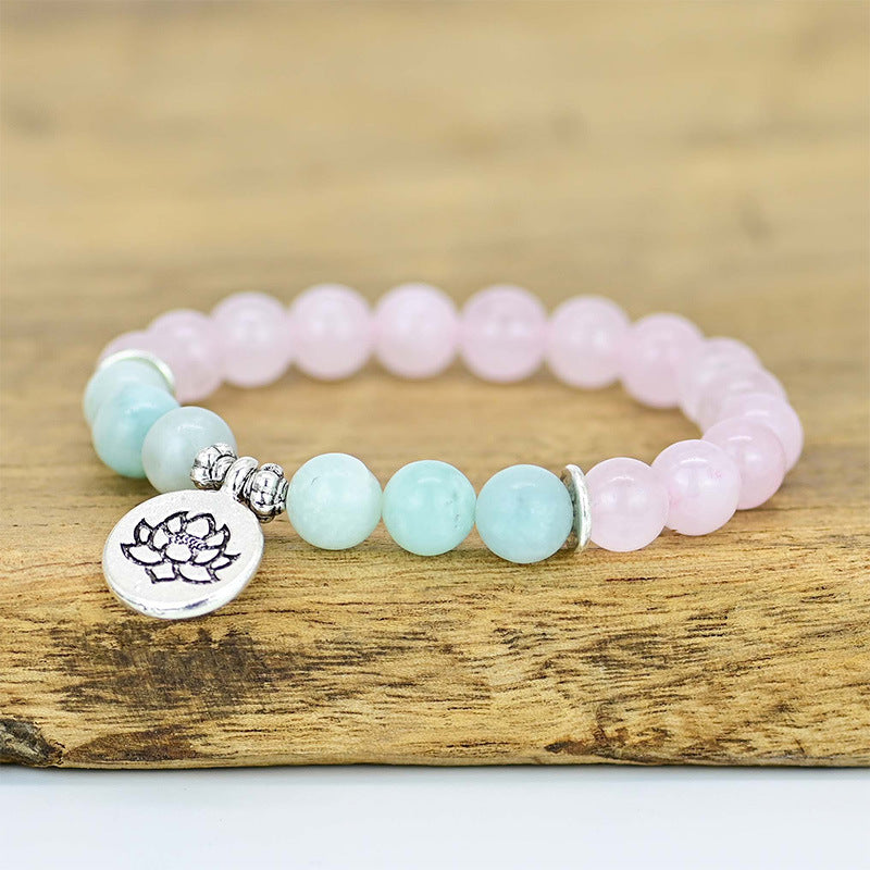 Rosenquarz-Lotus-Armband – Bild 4 | LuxeStyle