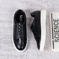Leder-Sneaker mit Seitenreissverschluss